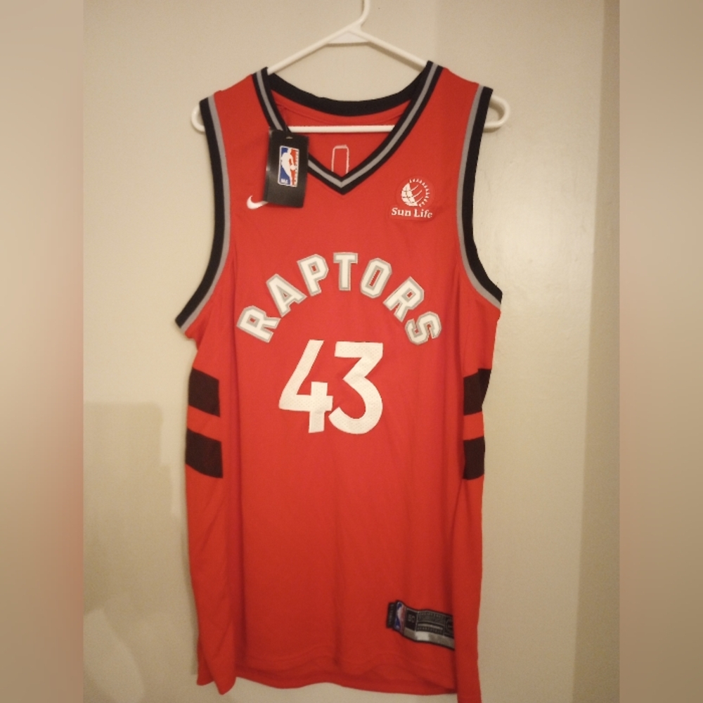 NBA Nike Dri Fit Toronto Raptors men's #43 Pascal Siakam Swingman Jersey NWT